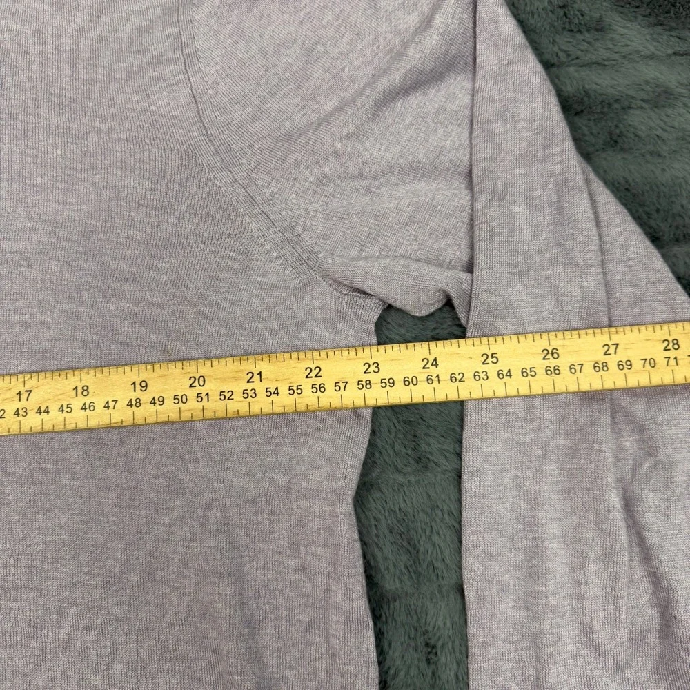 Banana Republic Mens XL V-Neck Sweater Silk Cotton Cashmere Blend Lavender 13326